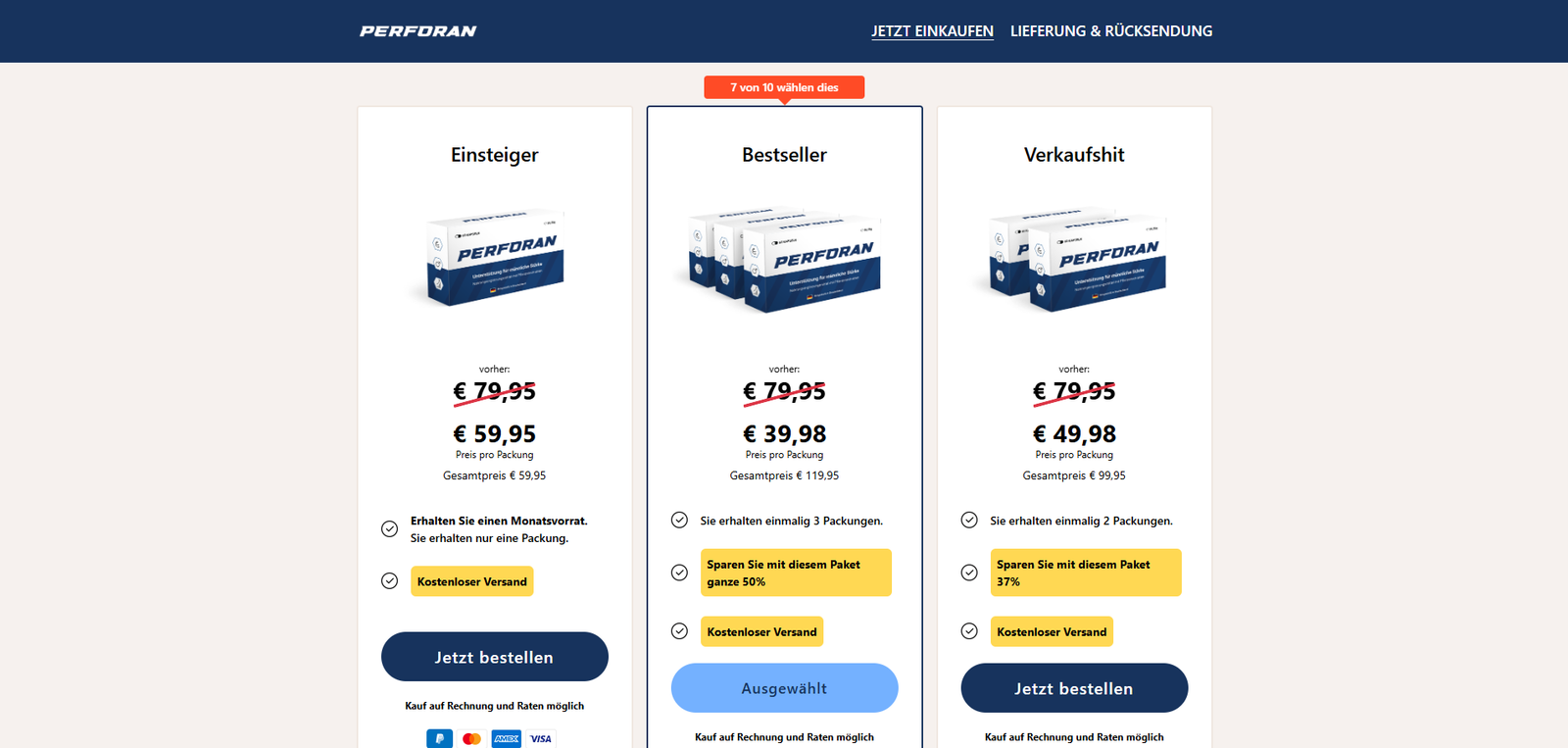Perforan – 3er-Pack Bestseller ab 39,98€