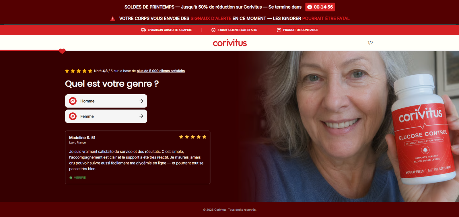 Corivitus Glucose Control – régulation métabolique de la glycémie