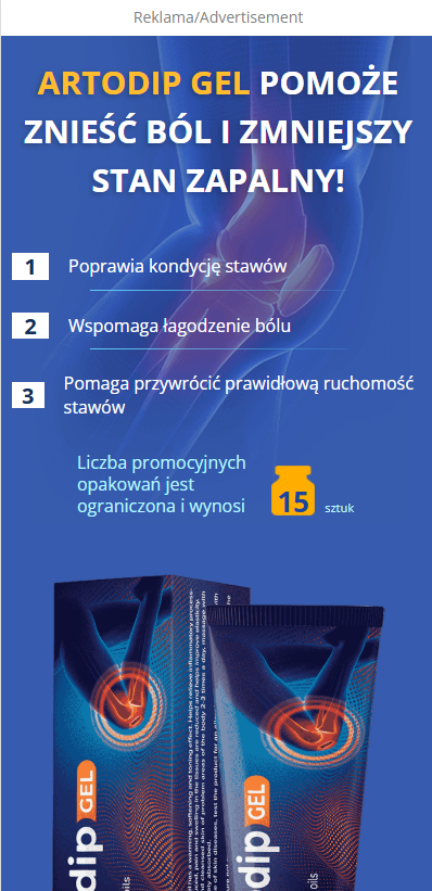 Artodip Gel – 50% rabat, 99 zł, darmowa dostawa